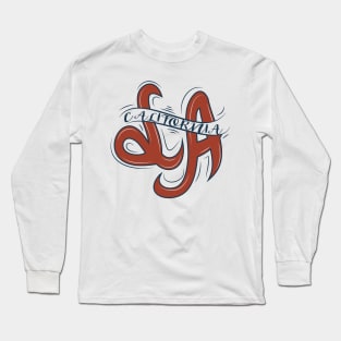 Los Angeles California Typography Long Sleeve T-Shirt